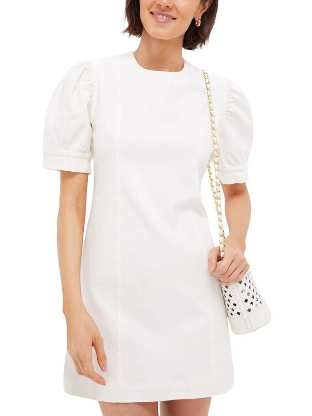 Hyacinth House White Stretch Denim Mini Dress from Tuckernuck